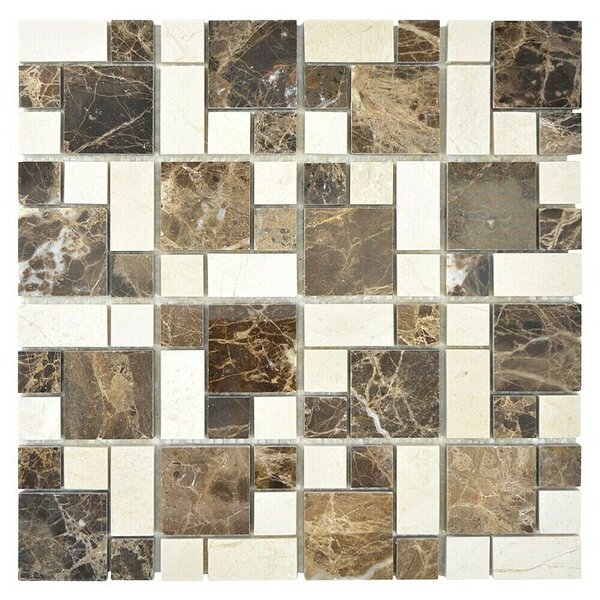 Mozaik pločica Mix Emperador XNM MC739 (30,5 x 30,5 cm, Bež-smeđe boje, Sjaj)