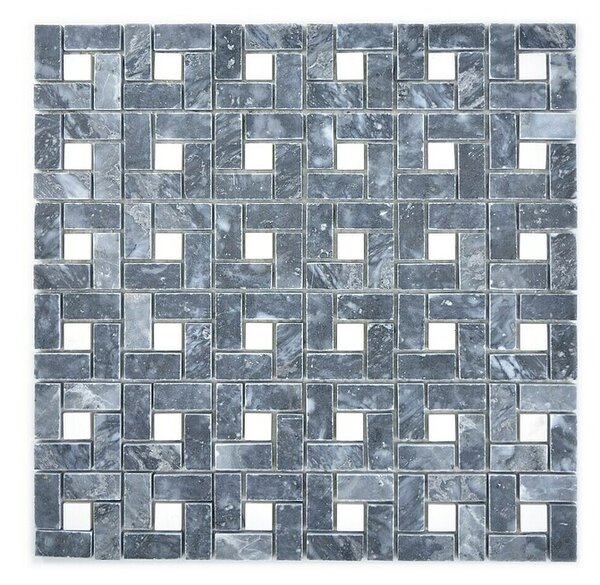 Mozaik pločica Mix XNM BS19 (30,5 x 30,5 cm, Crno-bijele boje, Sjaj)
