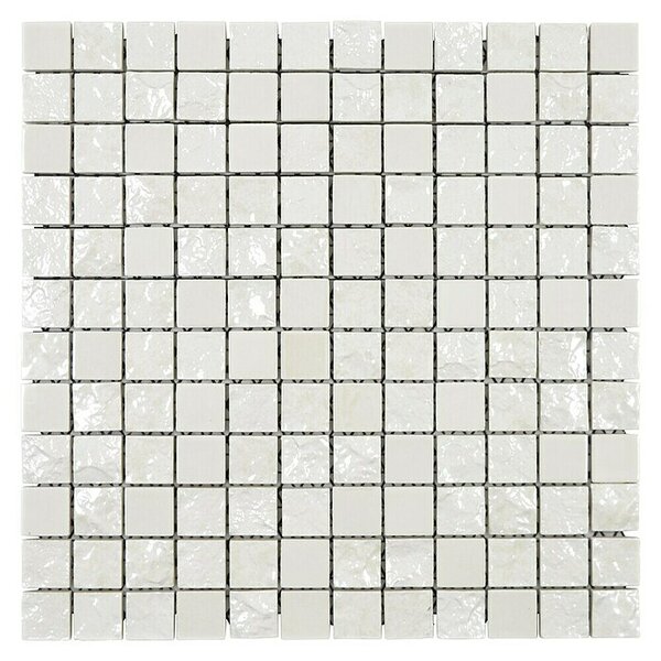Mozaik pločica Gaku CG GA2 (31,6 x 31,6 cm, Bijele boje, Sjaj)