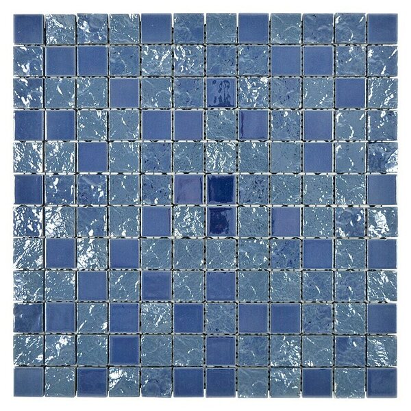 Mozaik pločica Quadrat Gakue CG GA6 (31,6 x 31,6 cm, Plave boje, Sjaj)