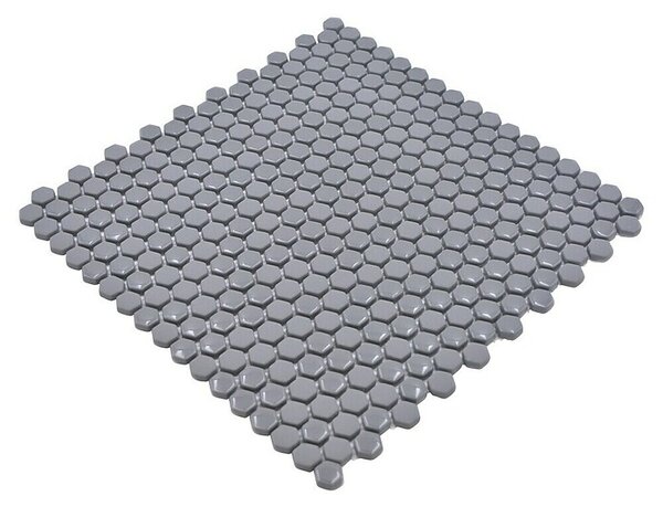 Mozaik pločica Hexagon CUBA HX4GM (29 x 29,5 cm, Sive boje, Mat)