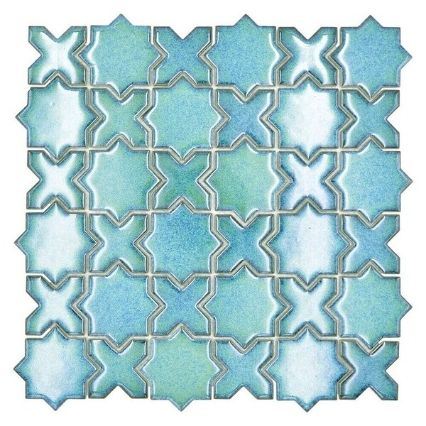 Mozaik pločica Starmix CG SXS 10 (29,6 x 29,6 cm, Zelene boje, Sjaj)