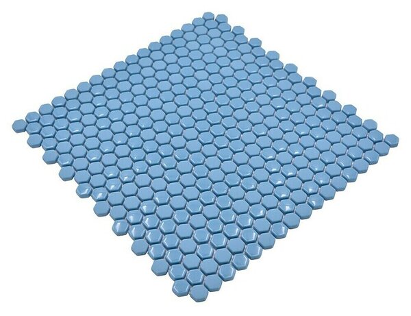 Mozaik pločica Hexagon CUBA HX2GM (29 x 29,5 cm, Plave boje, Mat)