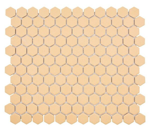 Mozaik pločica Hexagon Uni HX AT27 (26 x 30 cm, Narančaste boje, Mat)