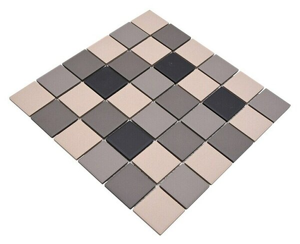 Mozaik pločica Quadrat Mix CU 213 (29,8 x 29,8 cm, Smeđa-bež, Mat)