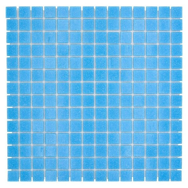 Mozaik pločica Quadrat Uni GM A 36 (30,5 x 30,5 cm, Svijetloplave boje, Sjaj)