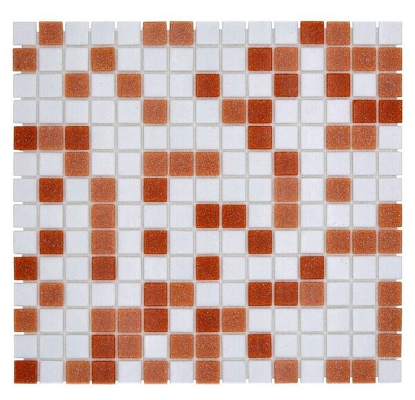 Mozaik pločica Quadrat Mix GM A 155 (32,7 x 30,5 cm, Smeđe-bijele boje, Mat)