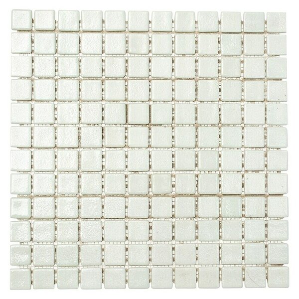 Mozaik pločica Quadrat Uni GM AS 1010 (31,7 x 31,7 cm, Bijele boje, Mat)