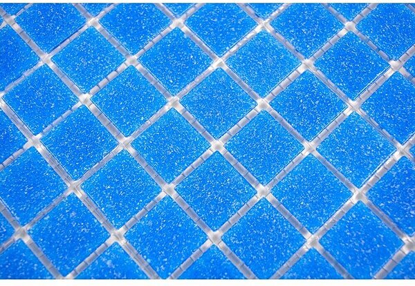 Mozaik pločica Quadrat Uni GM A 39 (30,5 x 30,5 cm, Plave boje, Sjaj)