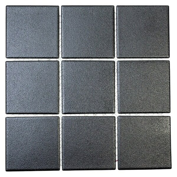 Mozaik pločica Quadrat RAT 890 (29,8 x 29,8 cm, Crne boje, Mat)