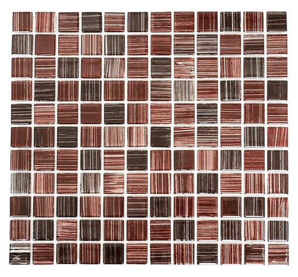 Mozaik pločica Quadrat Crystal CM 4260 (32,7 x 30,2 cm, Smeđe boje, Sjaj)