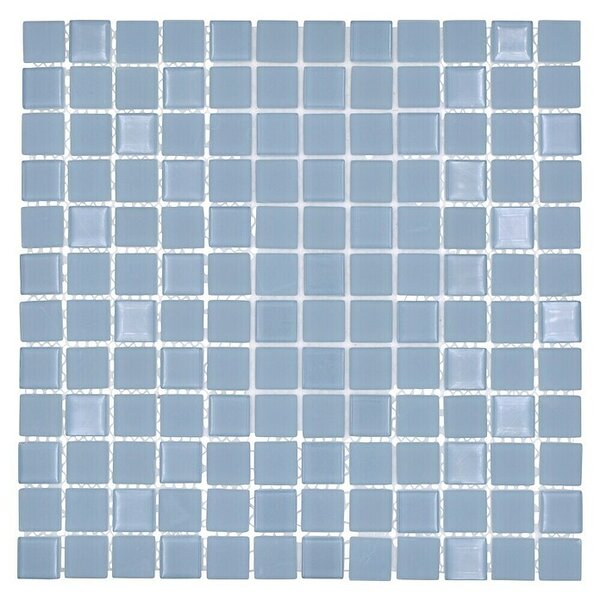 Samoljepljiva mozaik pločica Quadrat Crystal Mix SAM 4CM18 (30 x 30 cm, Bijele boje, Mat)