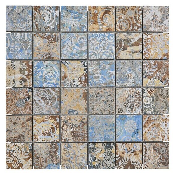 Mozaik pločica Quadrat Curtain 47 Strong Colour Mix CV 47MSC (29,5 x 29,5 cm, Crne boje, Mat)