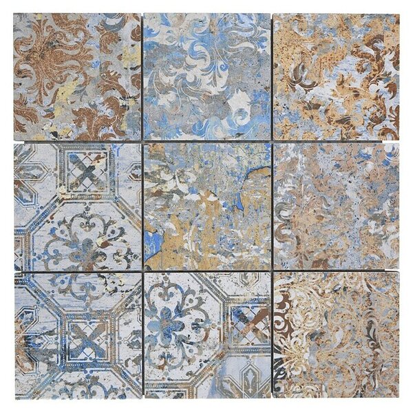 Mozaik pločica Quadrat Curtain 95 Strong Colour Mix CV 95MSC (29 x 29 cm, Mat)