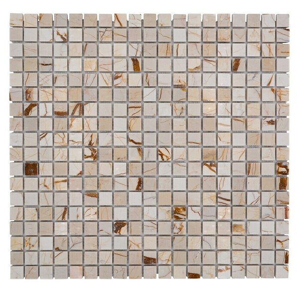 Mozaik pločica Quadrat MOS 15/2807 (32,2 x 30,5 cm, Smeđa-bež, Mat)