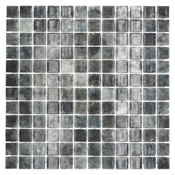 Mozaik pločica Quadrat Eco Jungle VP56253PUR (31,6 x 31,6 cm, Antracit, Sjaj)