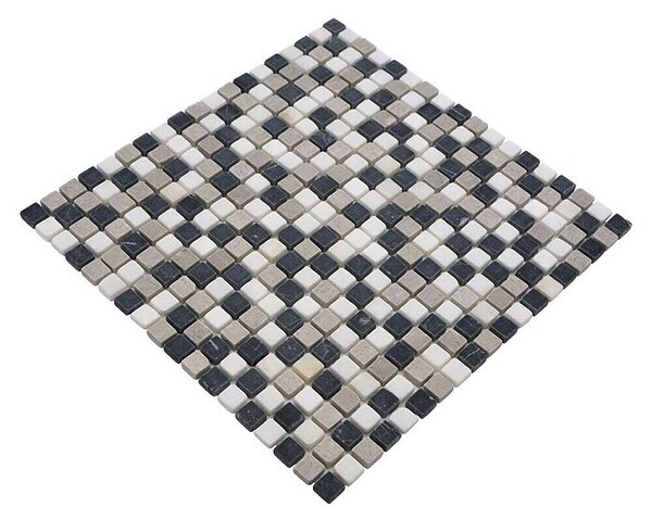 Mozaik pločica Quadrat Mix MOS 15/1125 (32,2 x 30,5 cm, Smeđa-bež, Mat)
