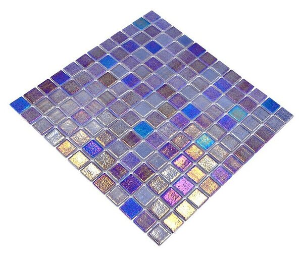 Mozaik pločica Quadrat Eco Shell Saphire VP55255PUR (31,6 x 31,6 cm, Antracit, Sjaj)