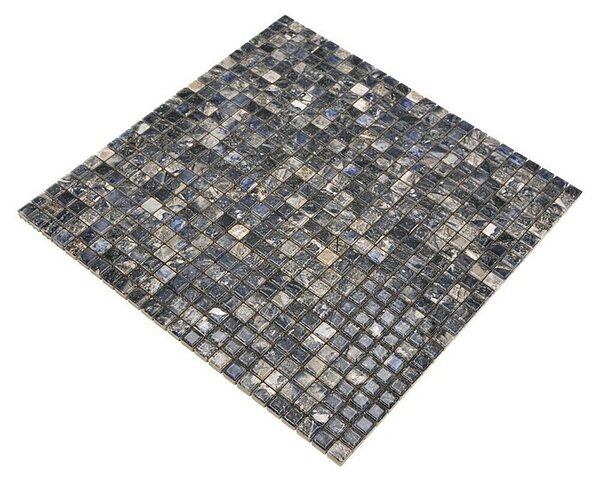 Mozaik pločica JAB 10MM28 dark (31,5 x 31,5 cm, Antracit/Plava, Sjaj)