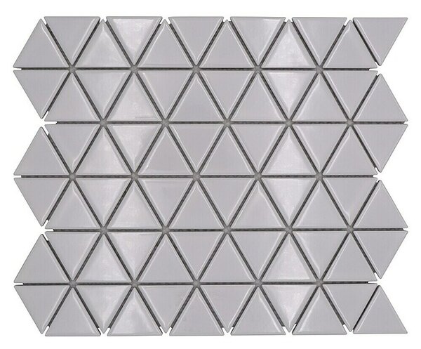 Mozaik pločica Dreieck Uni CG TR 51 (29,1 x 25,2 cm, Bijela, Sjaj)