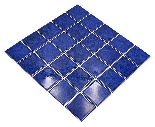 Mozaik pločica Quadrat Uni SD 641N (30,4 x 30,4 cm, Tamnoplava, Sjaj)