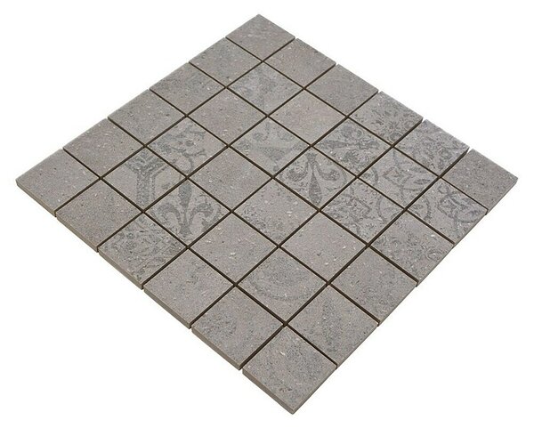 Mozaik pločica Quadrat Blox CSB 48BG3 (29,8 x 29,8 cm, Siva, Mat)