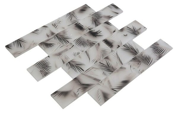 Mozaik pločica Rechteck Crystal XCM HL25 (29,8 x 29,8 cm, Crna, Mat)