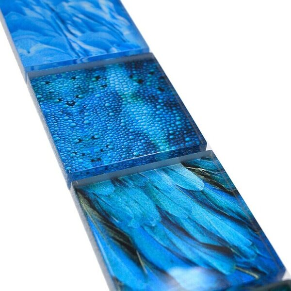 Bordura za pločice Wildlife YBO WL78 (29,8 x 4,8 cm, Sive boje, Sjaj)