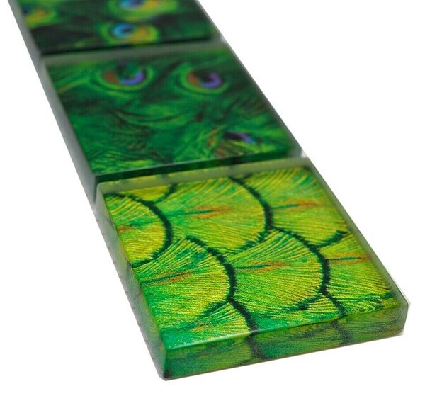 Bordura za pločice Wildlife YBO WL88 (29,8 x 4,8 cm, Sive boje, Sjaj)
