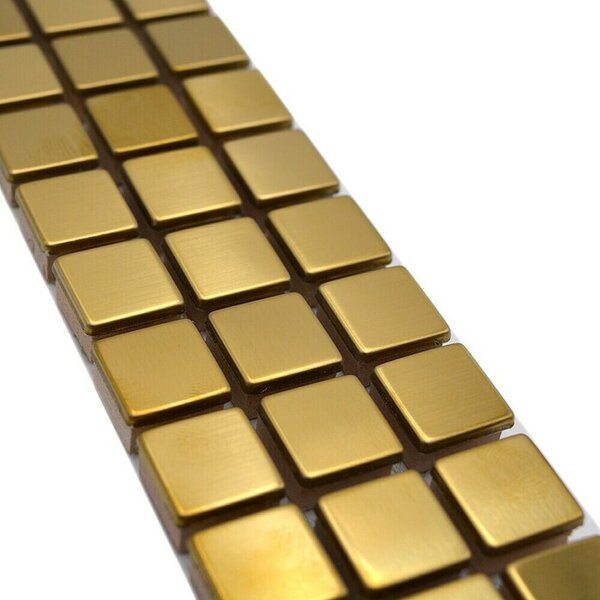 Bordura za pločice Steel gestrichen YBO 15DG (30 x 4,8 cm, Sive boje, Sjaj)