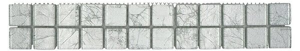 Bordura za pločice Struktur YBO 8SB16 (30 x 4,8 cm, Siva, Sjaj)