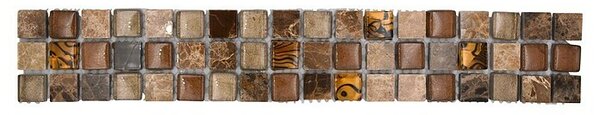 Bordura za pločice YBO M790 (30 x 4,8 cm, Smeđa, Sjaj)