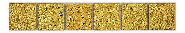 Bordura za pločice Gehämmert YBO GO484 (4,8 x 30,6 cm, Zlatna, Sjaj)