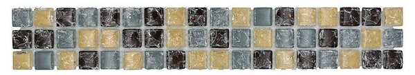 Bordura za pločice YBO 1088 (30 x 4,8 cm, Plava/Bež/Smeđa, Sjaj)