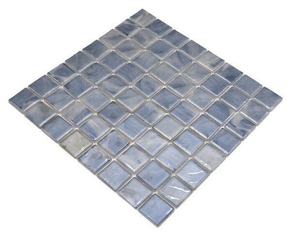 Mozaik pločica Quadrat Eco VP71384PUR (31,6 x 31,6 cm, Staklo, Siva, Sjaj)