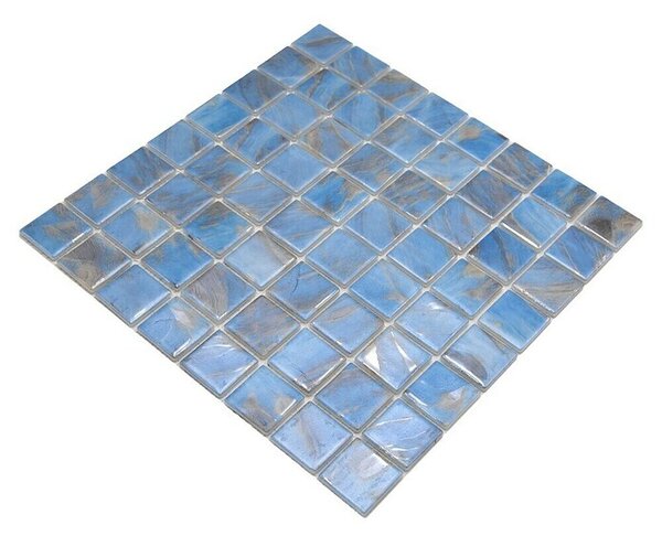Mozaik pločica Quadrat Eco VP71382PUR (31,6 x 31,6 cm, Staklo, Svijetloplava, Sjaj)
