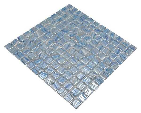 Mozaik pločica Quadrat Eco VP78251PUR (31,6 x 31,6 cm, Staklo, Plava, Sjaj)