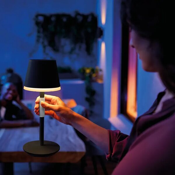 BELLE PHILIPS HUE pametna prijenosna LED svjetiljka LAMP crna 8719514404595