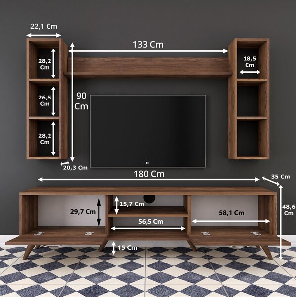 Set za dnevni boravak Mitevu 7 (orah)