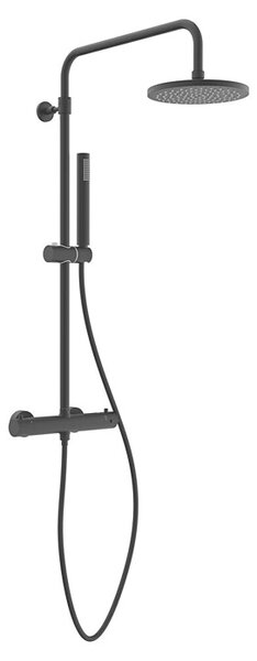 Mixomat Sustav tuš garniture Orlando (Visina: 118 cm, Crna, Mat)