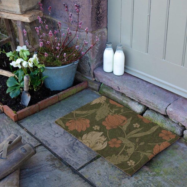 Otirač od kokosovih vlakana 40x60 cm William Morris Rose – Artsy Doormats