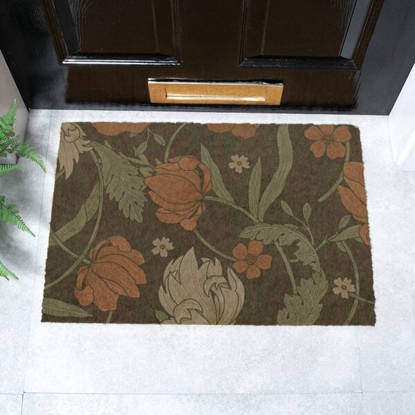 Otirač od kokosovih vlakana 40x60 cm William Morris Rose – Artsy Doormats