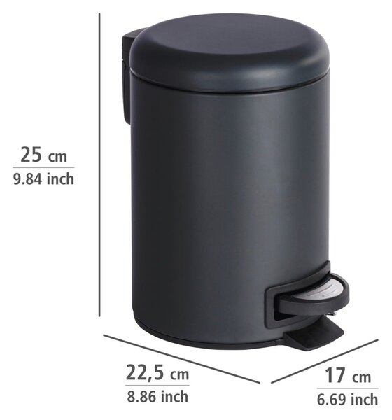 Crna kanta za smeće Wenkoo Leman, 3 l