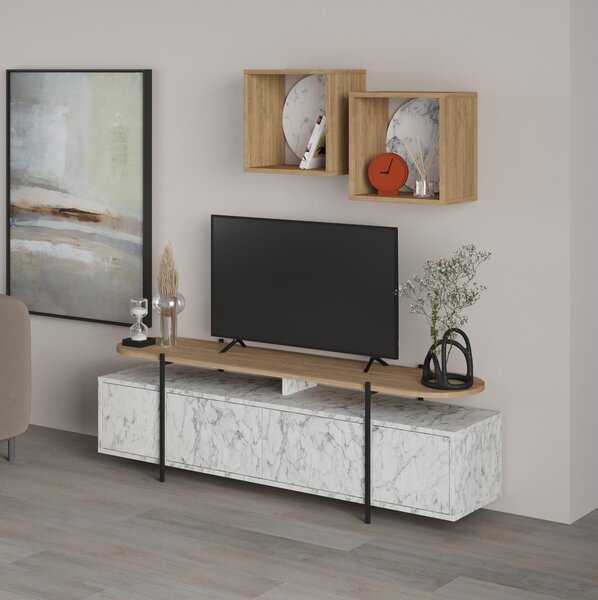Zondo.hr Set za dnevni boravak Vatuku 2 (hrast carrara) . Akcija -30%. 1095698
