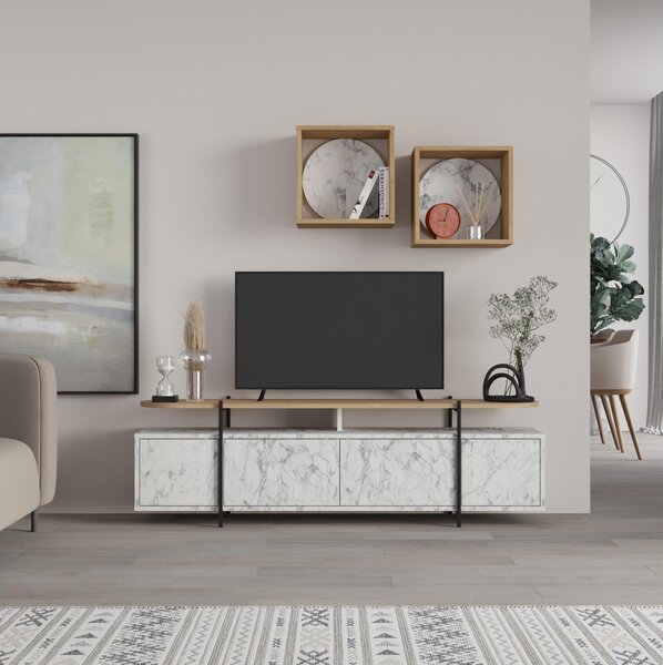 Zondo.hr Set za dnevni boravak Vatuku 2 (hrast carrara) . Akcija -30%. 1095698