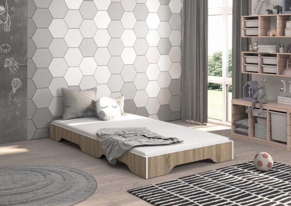 Dječji krevet SIMPI 140 × 70 cm u dekoru hrasta sonoma