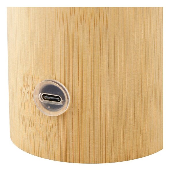 Bijela/u prirodnoj boji od bambusa stolna lampa s plastičnim sjenilom (visina 18 cm) Stafford – House Nordic