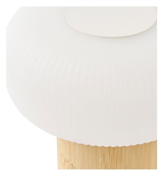 Bijela/u prirodnoj boji od bambusa stolna lampa s plastičnim sjenilom (visina 18 cm) Stafford – House Nordic
