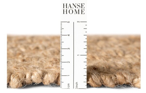 Obostrani/ručno rađen juten tepih u prirodnoj boji 120x170 cm Fjord – Hanse Home
