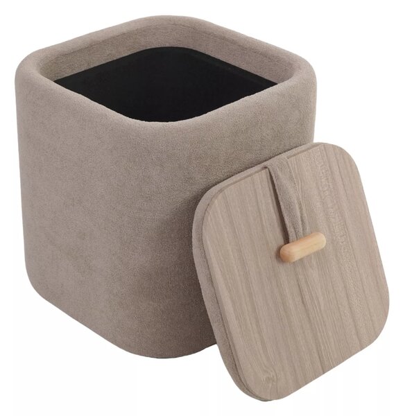 Bež tabure NAP s prostorom za pohranu 37x37 cm